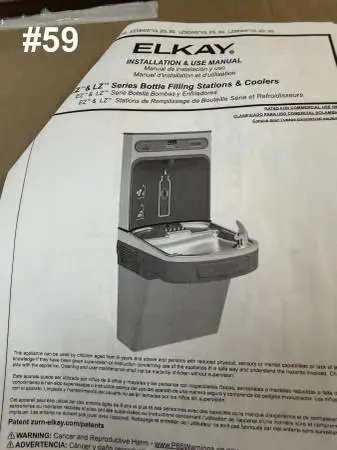 Elkay drinking water fountain Model EZS8WSL (#59)