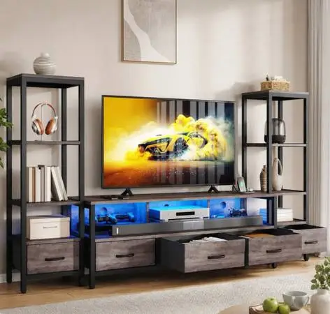 Brand new 3 piece entertainment center. Still in the box!