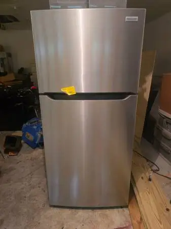 New stainless steel refrigerator