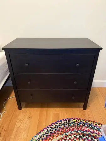Black IKEA KOPPANG 3-Drawer Dresser (must go by 8/29)