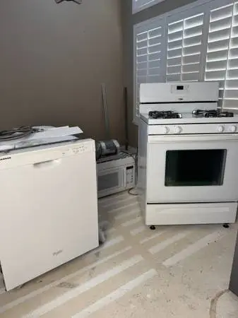 Whirlpool Dish Washer, Stove, and Range Microwave