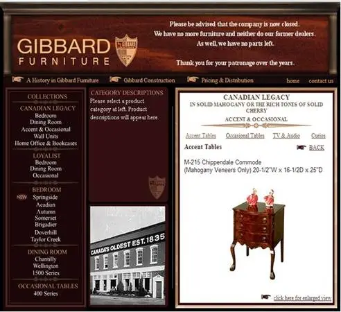 Pair of Side Tables or Commodes by Canadian Furniture Maker Gibbard