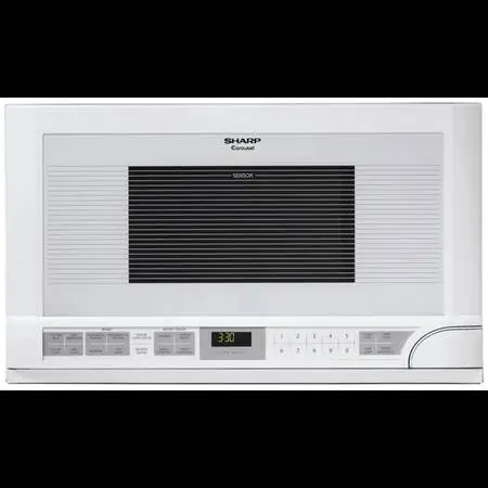 SHARP OVER THE COUNTER WHITE MICROWAVE (NEW IN BOX)
