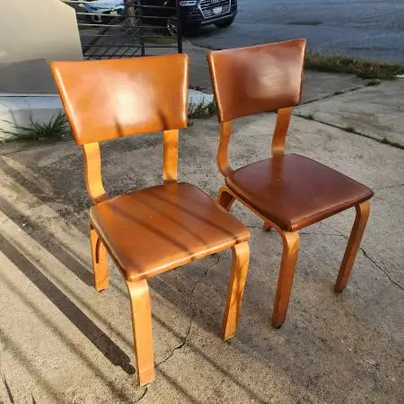 Mid Century Modern x3 Thonet Bentwood Chairs