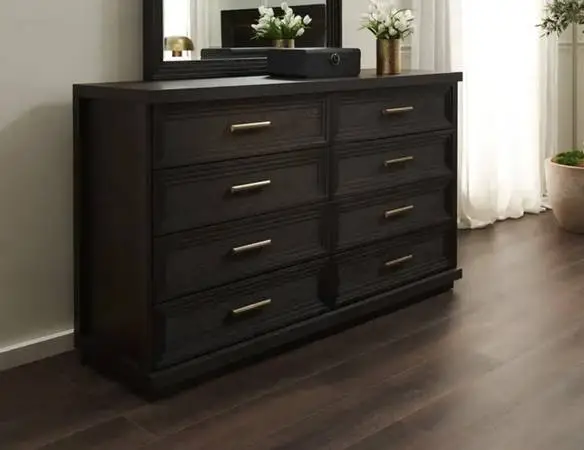 Arielle Solid Wood Dresser - Tobacco