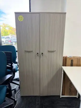 CUSTOM 2 DOOR STORAGE CABINET w/ LOCK