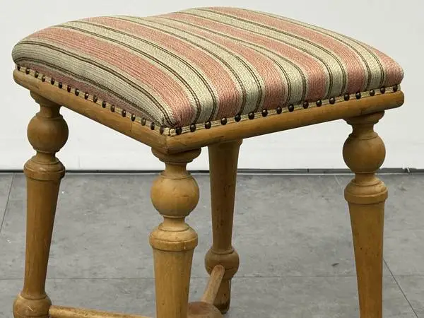 Vintage Foot Stool Footrest French Country or Swedish Origin