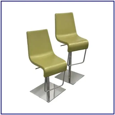 Karim Rashid For Bonaldo Adjusting Skipping Bar Stools, Chartreuse