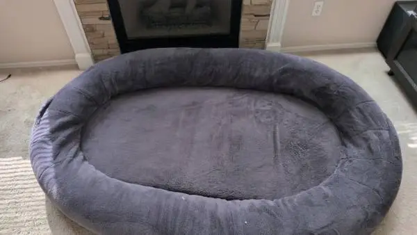 XL pluffle human dog bed