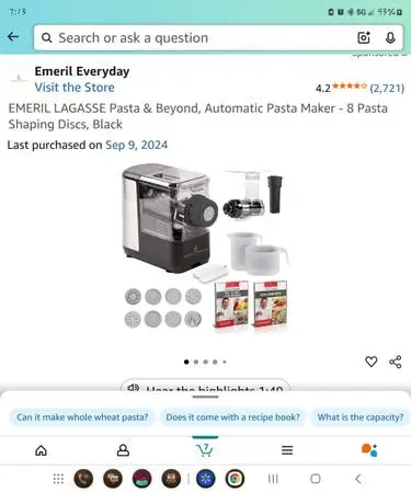 Emeril Lagasse Pasta & Beyond, Automatic Pasta and Noodle Maker with Slow Juicer