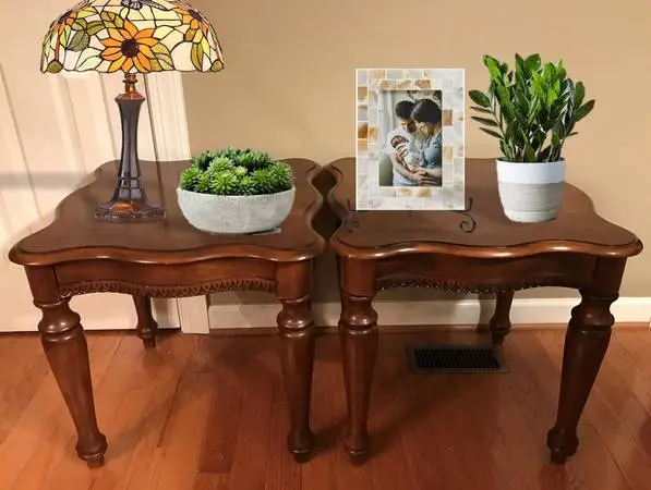 2 Wood Side Tables End Tables Nightstands
