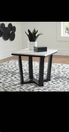 $100 Ashley Fostead Marble End Table - New in Box - Model T770-2