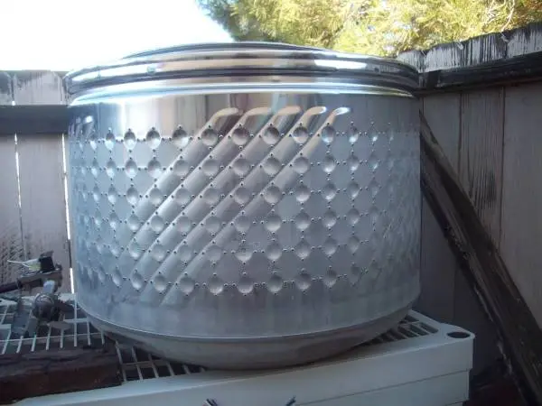 stainless steel fire pit washer tub burn drum