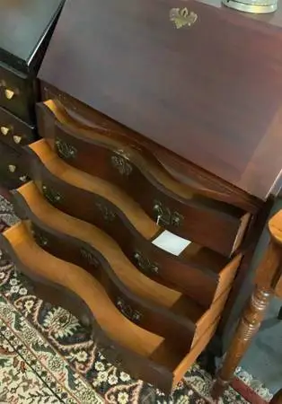 Claw Foot Antique Mahogany Desk