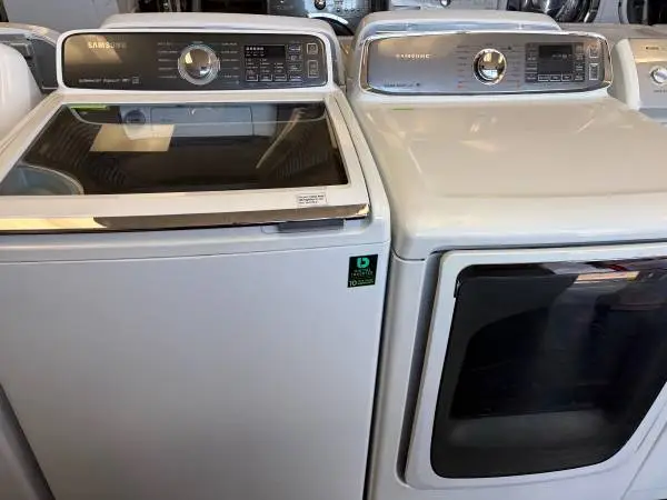 Samsung HE Stainless No Agitator Washer & Dryer Set