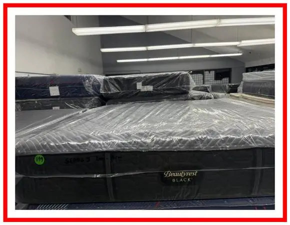 KING SIZE SIMMONS BEAUTYREST BLACK SERIES 1 MATTRESS & BOXES BED SET