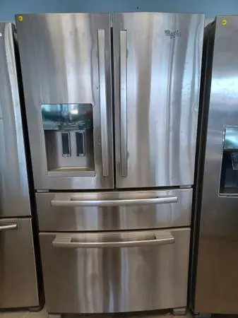 WHIRLPOOL4 dooor  french door refrigerator stainlees steel 2x frezzer