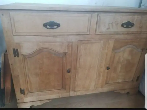 Unfinished Solid Wood Buffet Cabinet