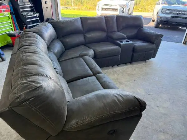 Charcoal grey sectional