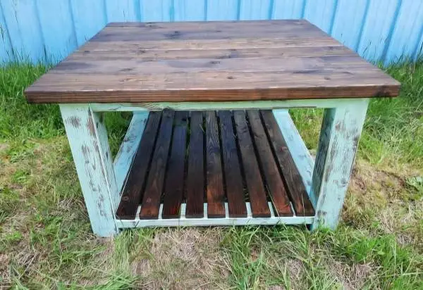 Rustic coffee table