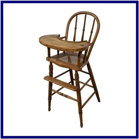 Victorian Cane Seat Child’s High Chair, 19th Century