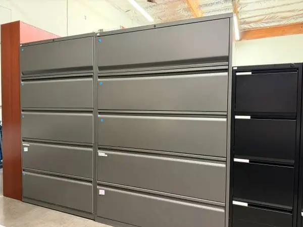 Knoll 5 Drawer File Cabinet / Lateral Filing Cabinets