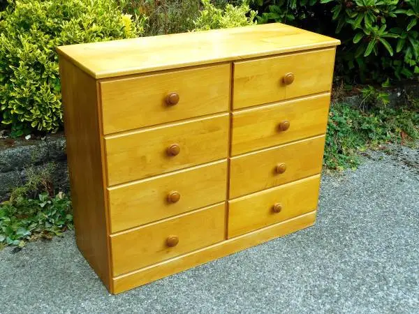 8-Drawer Solid Birch Dresser