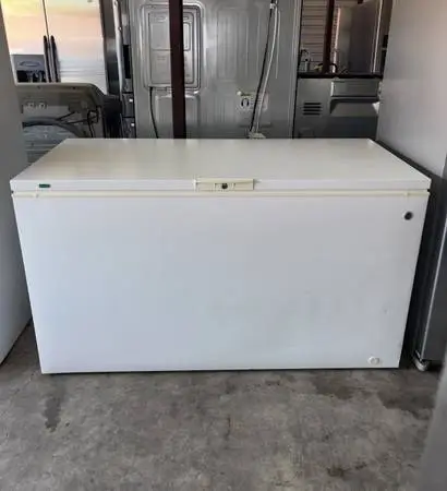 White Big GE Chest Freezer