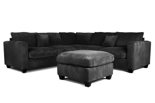 New Avenue Sectional & Storage Ottoman
