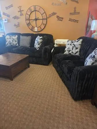 Ashley Midnight Madness sofa and loveseat