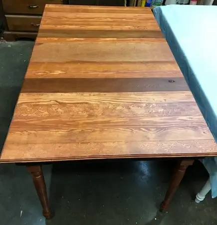 Dining table and bench-semi-rustic