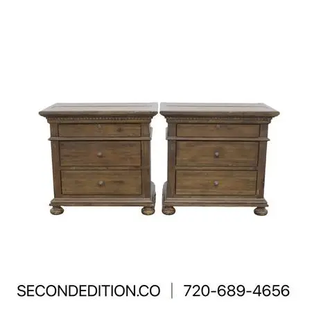 Restoration Hardware St James Closed Nightstands (Was 3280)