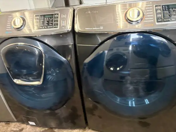 Black Stainless Front Load Samsung Washer & Dryer Set *Can Stack