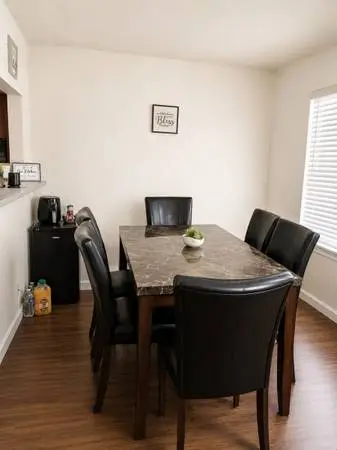 Dining table with chairs