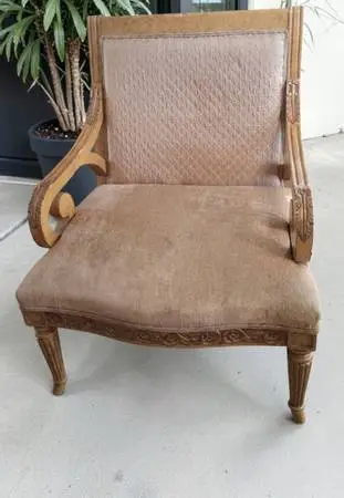 🔥 Vintage Regency Fauteuil Neo Classical Louis XVI Style Accent Chair