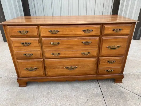 Beautiful Medium Finished 9 Drawer Dresser by Sumter Furniture