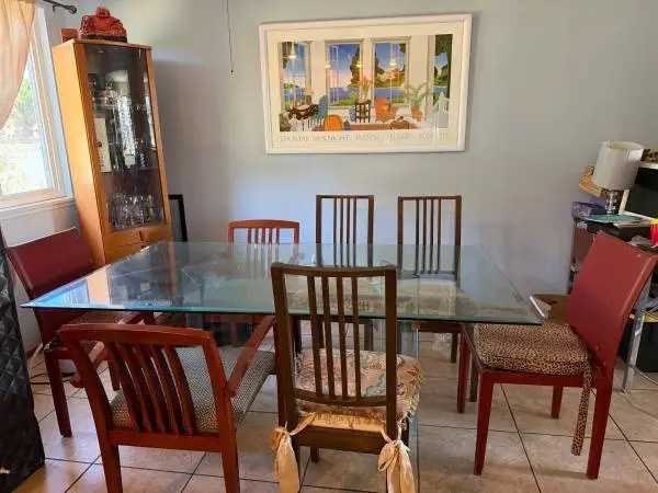 Modern Glass Dining Table