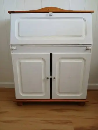 Solid Pine Secretary Desk Cabinet