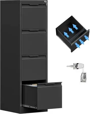 File Cabinet w/ 4 Drawers and Lock, Metal, Never Opened, Still in Box