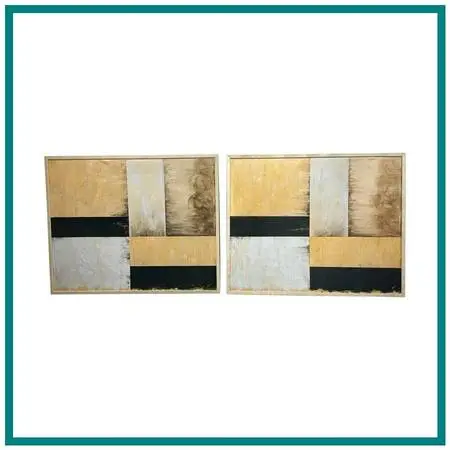 Soyeon For Z Gallerie “flatiron” Abstract Canvas Artwork
