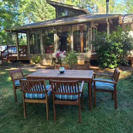 Teak Table And Chairs Patio Set