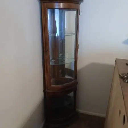 Glass display curio cabinet