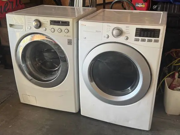 LG front load washer & electric dryer for sale.