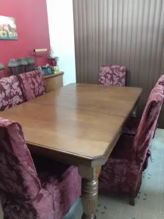 Hand Crafted table and chairs with seating for 6
