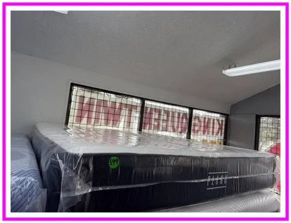 KING SIZE PLANK FIRM LUXE HYBRID MATTRESS & BOX SPRINGS BED SET