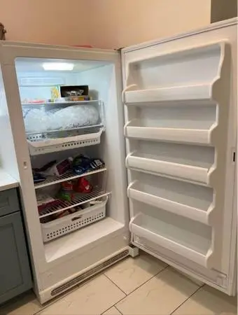 Large upright freezer