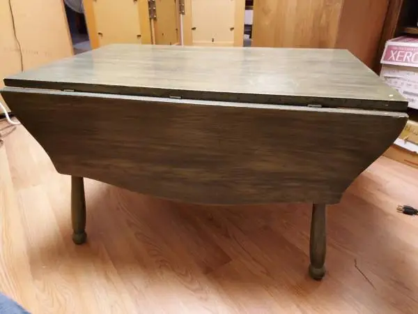 Possibly Antique Wooden Drop Leaf Coffee Table