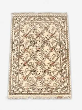 Vintage French Aubusson Savonnerie Revival Floral Rug, c.1990’s