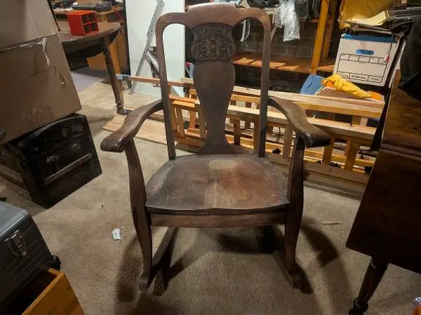 Super-Comfy Antique Rocking Chair