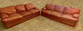 Leather Couches, 2!